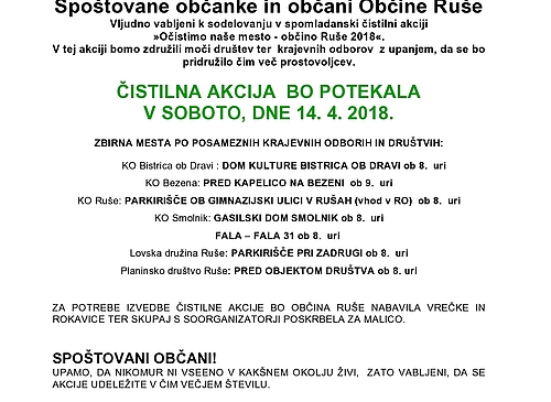 VABILO NA ČISTILNO AKCIJO »OČISTIMO NAŠE MESTO - OBČINO RUŠE 2018«.jpg